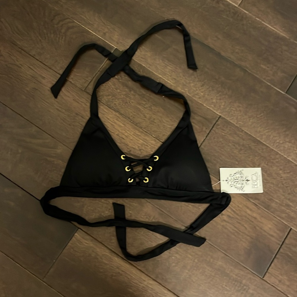 Becca black bikini top size large